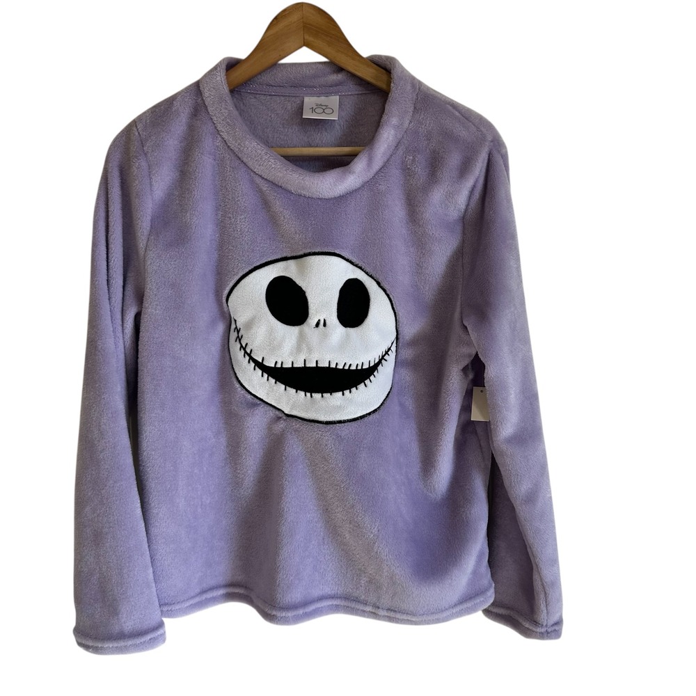 Disney Jack Skellington Pullover Sleep Shirt Plush‎ Nightmare Before Christmas M